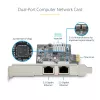 StarTech.com 2-pordiline 2,5 Gbps NBASE-T PCIe võrgukaart, Intel I225-V, kahepordiline arvuti võrgukaart, mitme gigabitine NIC, PCI Express serveri LAN-kaart, lauaarvuti Etherneti liides