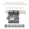 StarTech.com 2-pordiline 2,5 Gbps NBASE-T PCIe võrgukaart, Intel I225-V, kahepordiline arvuti võrgukaart, mitme gigabitine NIC, PCI Express serveri LAN-kaart, lauaarvuti Etherneti liides
