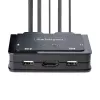 StarTech.com 2-pordiline hübriidne USB-C HDMI kaabliga KVM-lüliti, 4K 60 Hz, kompaktne KVM integreeritud 1,8 m USB-A/HDMI/heli- ja 1,2 m USB-C-hostkaablitega, siinitoitel - kaugjuhtimisnupp/kiirklahviga ümberlülitamine