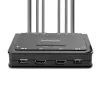 StarTech.com 2-pordi kahe monitoriga HDMI-kaabli KVM-lüliti, 4K 60Hz, kompaktne KVM 1,5m USB-A/HDMI/audio integreeritud kaablitega, siinitoiteline – kaugjuhtimisnupu/kiirklahvide lülitus