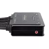 StarTech.com 2-pordi kahe monitoriga HDMI-kaabli KVM-lüliti, 4K 60Hz, kompaktne KVM 1,5m USB-A/HDMI/audio integreeritud kaablitega, siinitoiteline – kaugjuhtimisnupu/kiirklahvide lülitus