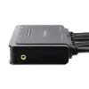 StarTech.com 2-pordi kahe monitoriga HDMI-kaabli KVM-lüliti, 4K 60Hz, kompaktne KVM 1,5m USB-A/HDMI/audio integreeritud kaablitega, siinitoiteline – kaugjuhtimisnupu/kiirklahvide lülitus