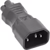 InLine toiteadapter IEC 60320 C14 / C5, 3-kontaktiline, IEC-seade / sülearvuti