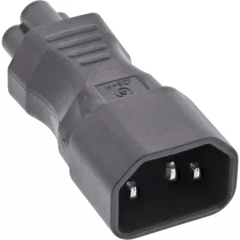 InLine toiteadapter IEC 60320 C14 / C5, 3-kontaktiline, IEC-seade / sülearvuti