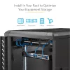 StarTech.com 1U serveririiuli riiul, universaalne riiulikinnitusega konsoolalus 19 inch võrguseadmete riiuli/kapi jaoks, vastupidav teras, kandevõime 33 naela/15 kg, sügavus 7 tolli (18 cm)
