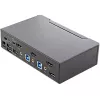 StarTech.com 2-pordiline HDMI KVM-lüliti – Üks monitor 4K 60Hz Ultra HD HDR – Lauaarvuti HDMI 2.0 KVM-lüliti 2-pordilise USB 3.0 jaoturiga (5 Gbit/s) ja 4x USB 2.0 HID, heli – Kiirklahvidega lülitamine – TAA