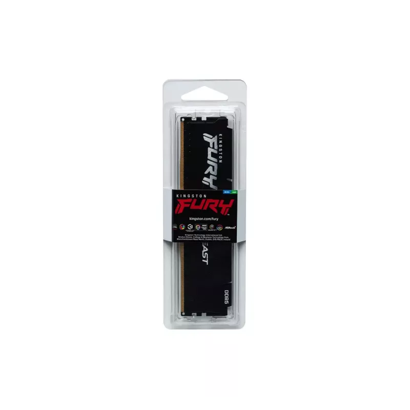 Mälu RAM Kingston Technology FURY Beast 8GB 5600MT/s DDR5 CL36 DIMM Must