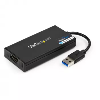 StarTech.com USB 3.0 HDMI-adapter - 4K 30Hz Ultra HD - DisplayLink sertifitseeritud - USB Type-A HDMI-ekraaniadapteri muundur monitorile - väline video- ja graafikakaart - Mac ja Windows