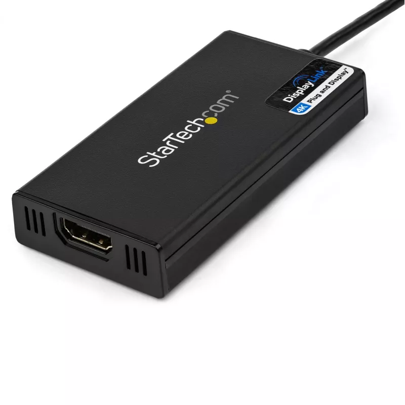 StarTech.com USB 3.0 HDMI-adapter - 4K 30Hz Ultra HD - DisplayLink sertifitseeritud - USB Type-A HDMI-ekraaniadapteri muundur monitorile - väline video- ja graafikakaart - Mac ja Windows