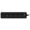 StarTech.com 4-pordiline kaasaskantav SuperSpeed USB 3.0 jaotur sisseehitatud kaabliga