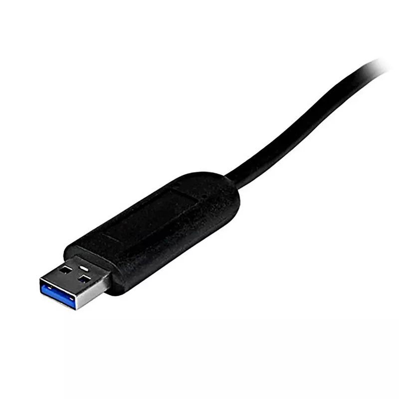 StarTech.com 4-pordiline kaasaskantav SuperSpeed USB 3.0 jaotur sisseehitatud kaabliga