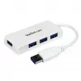 StarTech.com Portable 4 Port SuperSpeed Mini USB 3.0 Hub - Valge