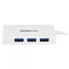 StarTech.com Portable 4 Port SuperSpeed Mini USB 3.0 Hub - Valge