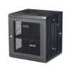 StarTech.com 4-Post 12U Wall Mount võrk Cabinet with 1U Shelf, 19 inch Hinged Wall-Mounted Server Rack for Data / AV / Electronics / Computer Equipment, Flexible Vented Rack Enclosure