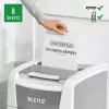 Paberihundi LEITZ IQ Autofeed Small Office 100, ristlõige P-4, 8-leheline, 22 cm etteanne, 34 L prügikast, hall