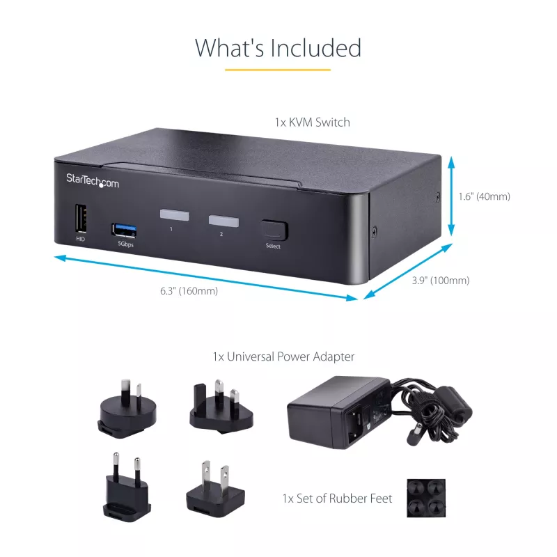StarTech.com SV231DPUCA KVM-lüliti Must