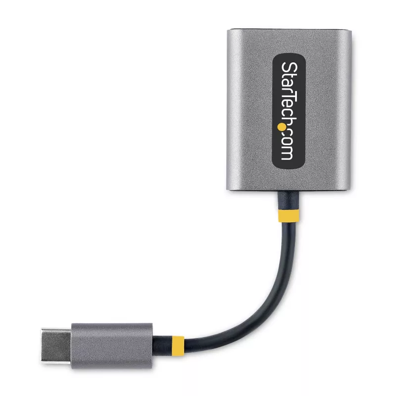StarTech.com USB-C kõrvaklappide jaotur, USB USB-C kahe peakomplekti adapter koos mikrofoni sisendiga, USB-C kuni 3,5 mm heliadapter/kõrvaklappide adapter, USB-C helipistikuni/abiväljund, 24-bitine DAC