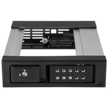StarTech.com 5.25 to 3.5 Hard Drive Hot Swap Bay - For 3.5 tolli SATA/SAS draivide jaoks - Sahtlivaba - Alumiinium
