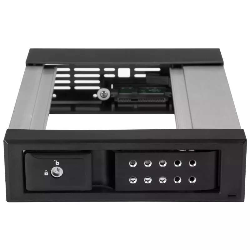 StarTech.com 5.25 to 3.5 Hard Drive Hot Swap Bay - For 3.5 tolli SATA/SAS draivide jaoks - Sahtlivaba - Alumiinium