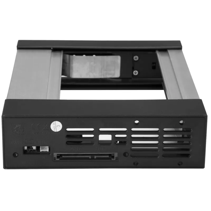 StarTech.com 5.25 to 3.5 Hard Drive Hot Swap Bay - For 3.5 tolli SATA/SAS draivide jaoks - Sahtlivaba - Alumiinium