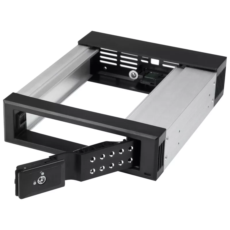 StarTech.com 5.25 to 3.5 Hard Drive Hot Swap Bay - For 3.5 tolli SATA/SAS draivide jaoks - Sahtlivaba - Alumiinium