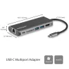 StarTech.com USB-C mitme pordiga adapter, kaasaskantav USB-C dokk 4K HDMI-ga, 2-pordiline USB 3.0 jaotur, SD/SDHC, GbE, 60 W PD läbipääs – USB USB-C/Thunderbolt 3 – ASENDATUD TOOTEGA DKT30CHSDPD1