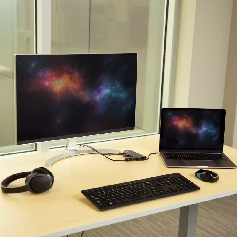 StarTech.com USB-C mitme pordiga adapter, kaasaskantav USB-C dokk 4K HDMI-ga, 2-pordiline USB 3.0 jaotur, SD/SDHC, GbE, 60 W PD läbipääs – USB USB-C/Thunderbolt 3 – ASENDATUD TOOTEGA DKT30CHSDPD1
