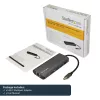StarTech.com USB-C mitme pordiga adapter, kaasaskantav USB-C dokk 4K HDMI-ga, 2-pordiline USB 3.0 jaotur, SD/SDHC, GbE, 60 W PD läbipääs – USB USB-C/Thunderbolt 3 – ASENDATUD TOOTEGA DKT30CHSDPD1