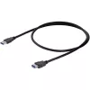 StarTech.com 1 m must SuperSpeed USB 3.0 pikenduskaabel A-A – M/F