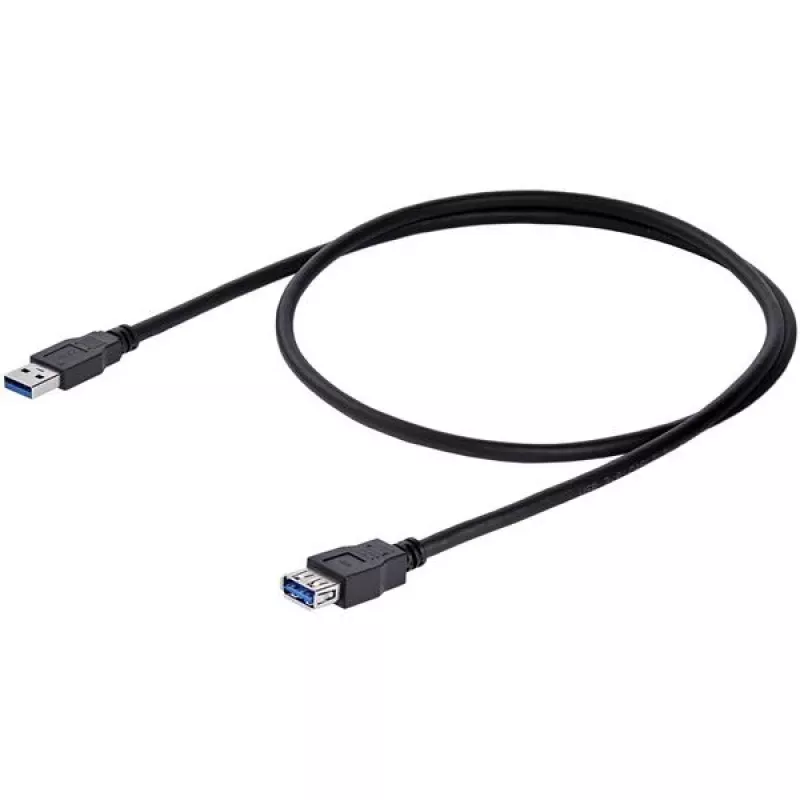 StarTech.com 1 m must SuperSpeed USB 3.0 pikenduskaabel A-A – M/F