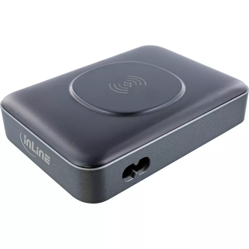 Portable aku InLine Qi Powerstation Multiport, 20 V