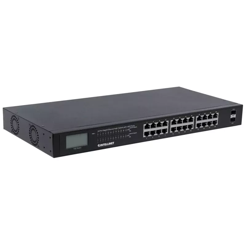 Mittehallitav kommutaator Intellinet 24-pordine Gigabit Ethernet PoE+ 561242