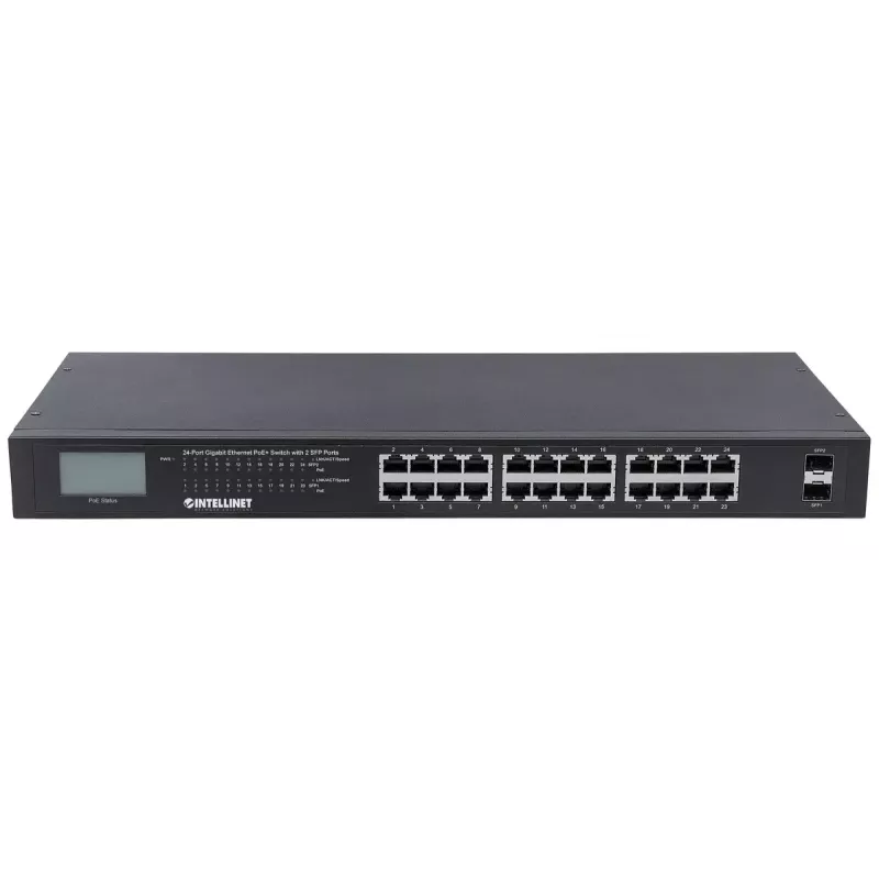 Mittehallitav kommutaator Intellinet 24-pordine Gigabit Ethernet PoE+ 561242
