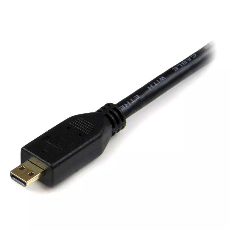 StarTech.com 3m Micro HDMI – HDMI kaabel Ethernetiga – 4K 30Hz video – vastupidav kiire Micro HDMI Type-D – HDMI 1.4 adapterkaabel/konverterkaabel – UHD HDMI monitorid/telerid/ekraanid – M/M