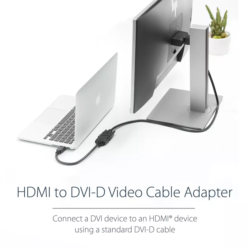 StarTech.com 8-tolline HDMI-DVI-D videokaabli adapter – HDMI isane DVI emasele