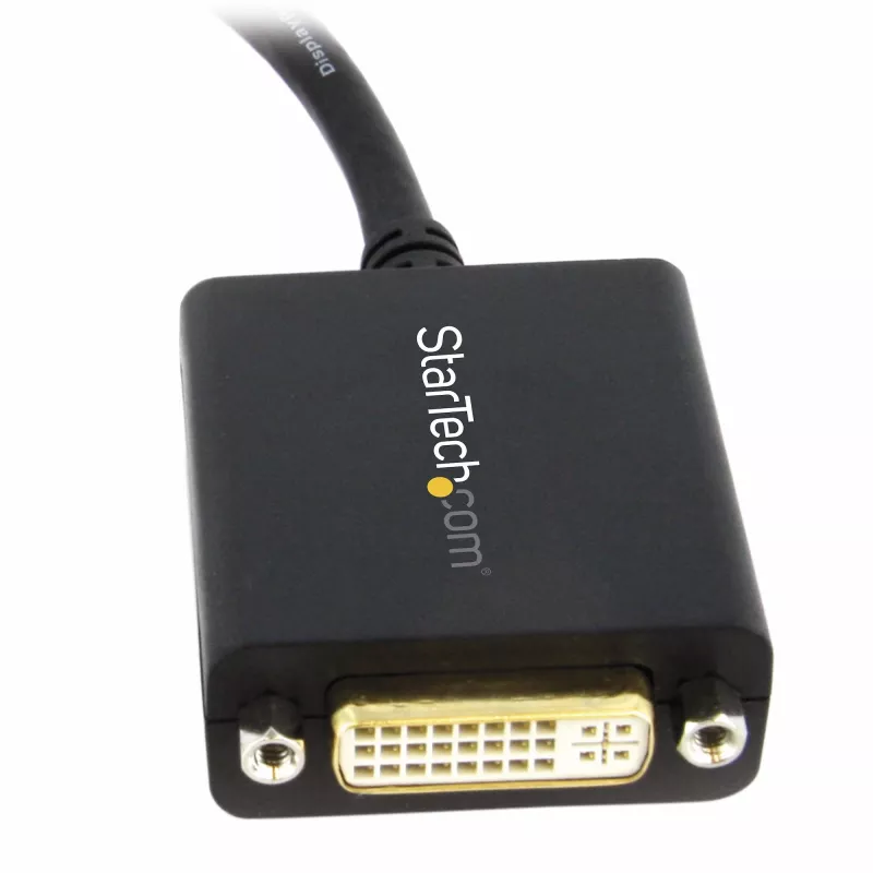 StarTech.com DisplayPort–DVI-adapter – DisplayPort–DVI-D-adapteri videomuundur 1080p – DP 1.2 DVI-kuvari/kuva kaabeladapteri dongel – DP-DVI-adapter – riivistuv DP-pistik