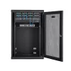 StarTech.com 4-post 18U seinale paigaldatav võrgukapp 1U riiuliga, 19-tolline hingedega seinale kinnitatav serveririiul andmete / AV / elektroonika / arvutiseadmete jaoks, paindlik ventileeritav riiulikorpus