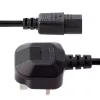 StarTech.com 10ft (3 m) Ühendkuningriigi arvuti toitekaabel, 18AWG, BS 1363 kuni C13, 10A 250V, must asendus vahelduvvoolu toitejuhe, veekeetja juhe / UK toitejuhe, arvuti toiteploki kaabel, teleri/kuvari toitekaabel