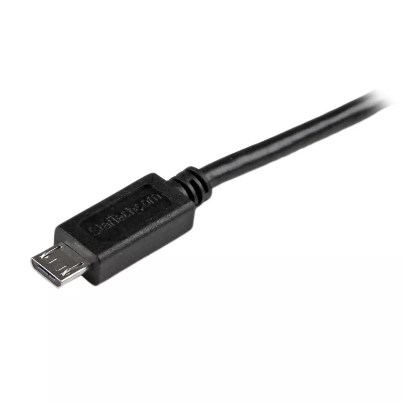 StarTech.com Micro-USB kaabel - M/M - 1 m, 1 m, USB A, Micro-USB B, USB 2.0, 0,48 Gbit/s, must