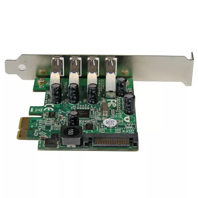 StarTech.com 4-pordiline PCI Express PCIe SuperSpeed USB 3.0 kontrollerkaardi adapter koos UASP-ga – SATA toide