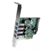 StarTech.com 4-pordiline PCI Express PCIe SuperSpeed USB 3.0 kontrollerkaardi adapter koos UASP-ga – SATA toide