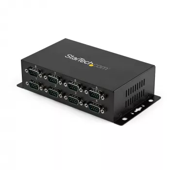 StarTech.com 8-Pordiline USB-DB9 RS232 Jadaliidese Adapteri Jaotur – Tööstuslik DIN Siinile ja Seinale Paigaldatav