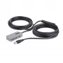StarTech.com USB-pikendusjaotur, 10 m USB 3.0 pikenduskaabel 4 pordiga USB-A jaoturiga, aktiiv/siiniga toitega USB repiiterkaabel, valikuline 20 W toiteplokk kaasas, ESD-kaitse