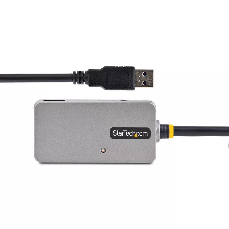 StarTech.com USB-pikendusjaotur, 10 m USB 3.0 pikenduskaabel 4 pordiga USB-A jaoturiga, aktiiv/siiniga toitega USB repiiterkaabel, valikuline 20 W toiteplokk kaasas, ESD-kaitse