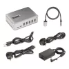 StarTech.com 7-pordine USB-C jaotur – 5x USB-A + 2x USB-C – isetoitega, 65 W toiteplokk – USB 3.1 10 Gbps – laua-/sülearvuti USB-jaotur 3 jala pikkuse USB-IF sertifikaadiga lukustuva kaabliga – USB-C jaotur