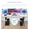 StarTech.com 4-pordiline KM-lüliti hiire lülitusfunktsiooniga, USB-lüliti klaviatuurile/hiirele, 3,5 mm/USB-heli, välisseadmete jagamine 4 arvutile, TAA-vastavuses
