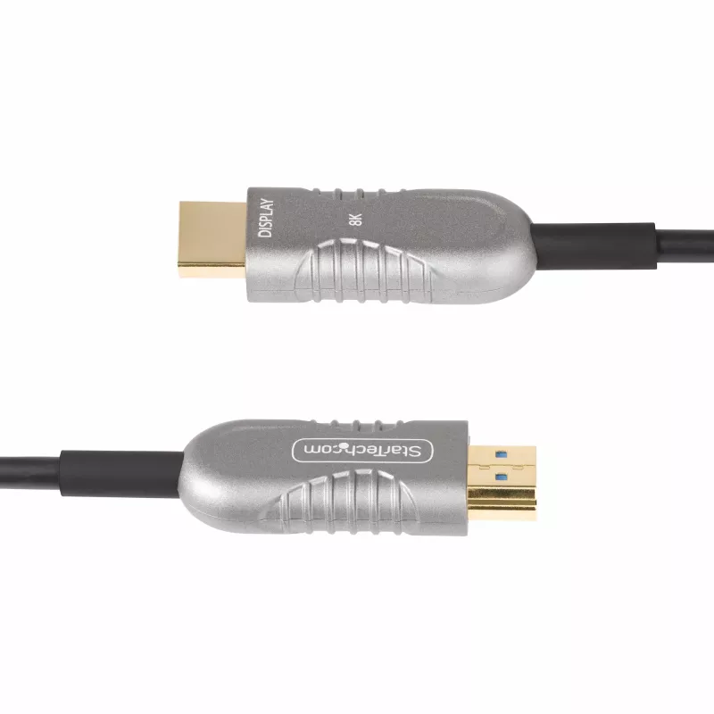 StarTech.com 15,2 m HDMI 2.1 hübriidne aktiivne optiline kaabel (AOC), CMP, plenum-hinnatud, 8K ülikiire HDMI 2.1/2.0 fiiberoptiline kaabel, 48 Gbit/s, 8K 60 Hz/4K 120 Hz, HDR10+/FRL/TMDS/eARC