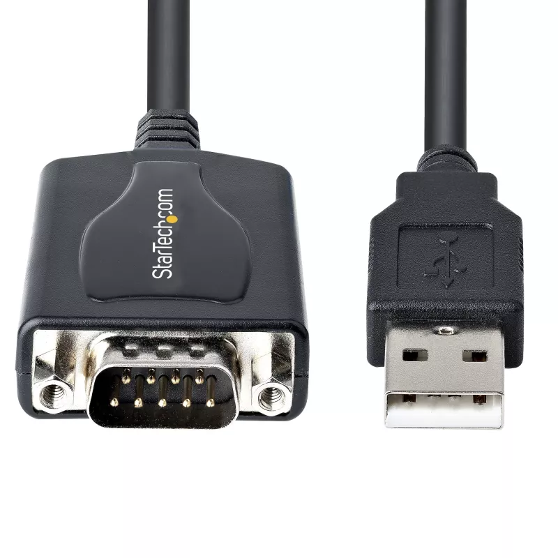 StarTech.com 3 jala (1 m) USB jadaväline kaabel koos COM-pordi säilitusega, DB9 isane RS232 USB-muunduriks, USB jadaväline adapter PLC/Printer/Scanner jaoks, Prolific kiibistik, Windows/Mac