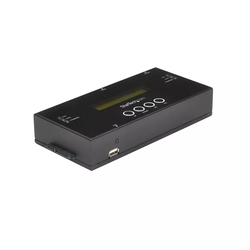 StarTech.com 1:1 iseseisev kõvaketta dubleerija ja kustutaja, SAS ja SATA HDD/SSD kloonija/kopeerija, kõvaketta dubleerija ja puhastaja, LCD-ekraan, TAA-ühilduv
