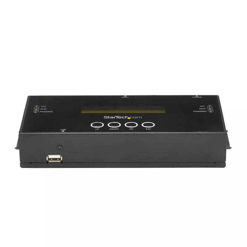 StarTech.com 1:1 iseseisev kõvaketta dubleerija ja kustutaja, SAS ja SATA HDD/SSD kloonija/kopeerija, kõvaketta dubleerija ja puhastaja, LCD-ekraan, TAA-ühilduv